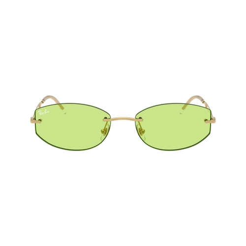 Óculos de Sol Ray-Ban 0RB3792 001/2 55 Metal Dourado com lentes na cor Verde