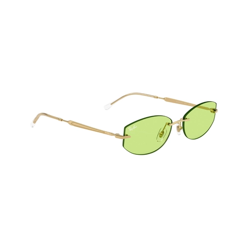 Óculos de Sol Ray-Ban 0RB3792 001/2 55 Metal Dourado com lentes na cor Verde