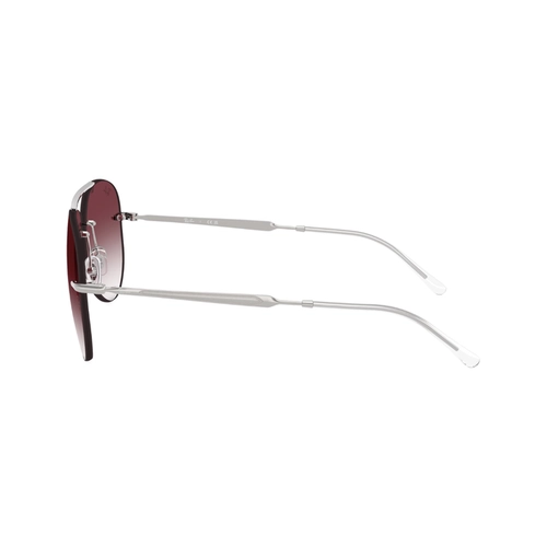 Óculos de Sol Ray-Ban 0RB3791 003/8H59 Metal Prata Polido com lentes na cor Violeta Degradê