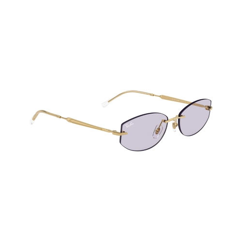 Óculos de Sol Ray-Ban 0RB3792 001/MH55 Metal Dourado com lentes na cor Roxo Fotocromático