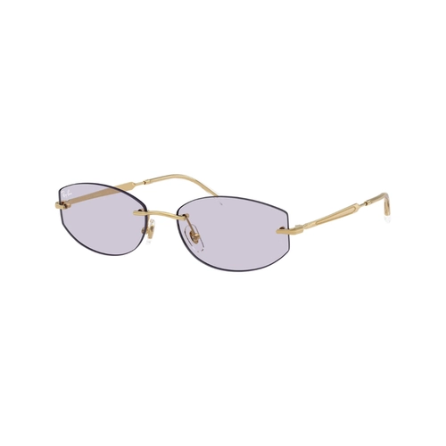 Óculos de Sol Ray-Ban 0RB3792 001/MH55 Metal Dourado com lentes na cor Roxo Fotocromático