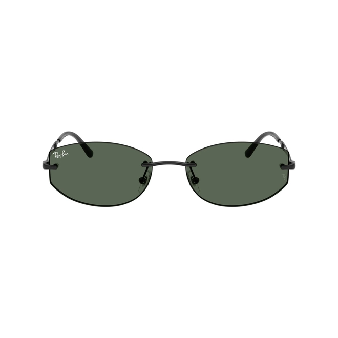 Óculos de Sol Ray-Ban 0RB3792 002/7155 Metal Preto Polido com lentes na cor Verde Escuro 2