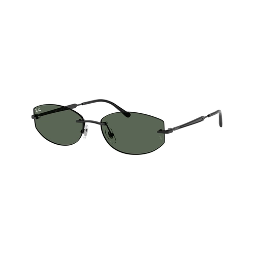 Óculos de Sol Ray-Ban 0RB3792 002/7155 Metal Preto Polido com lentes na cor Verde Escuro