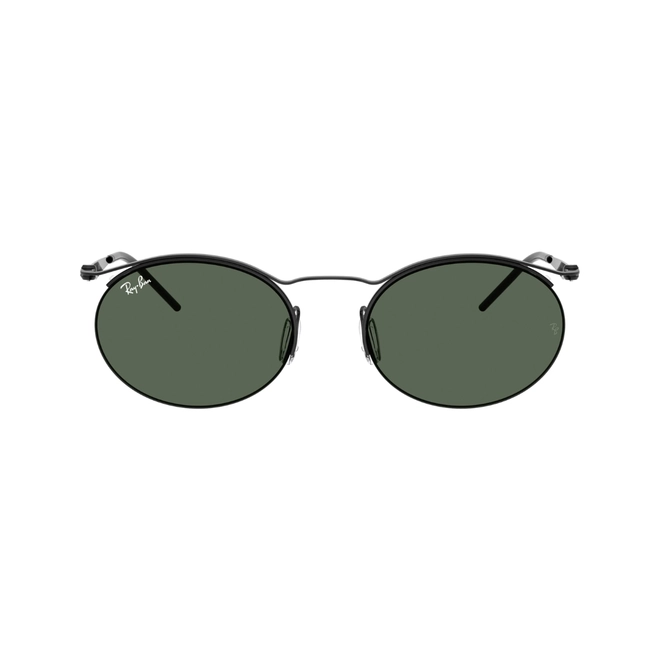 Óculos de Sol Ray-Ban 0RB8551 92817154 Metal Preto Fosco com lentes na cor Verde Escuro 2