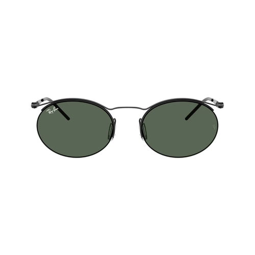 Óculos de Sol Ray-Ban 0RB8551 92817154 Metal Preto Fosco com lentes na cor Verde Escuro