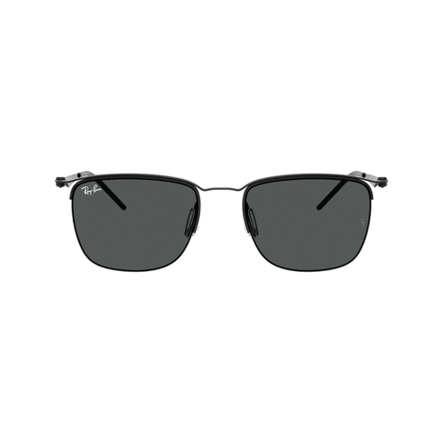 Óculos de Sol Ray-Ban 0RB8550 92818753 Metal Preto com lentes na cor Cinza