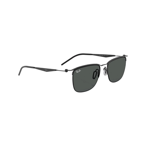 Óculos de Sol Ray-Ban 0RB8550 92818753 Metal Preto com lentes na cor Cinza