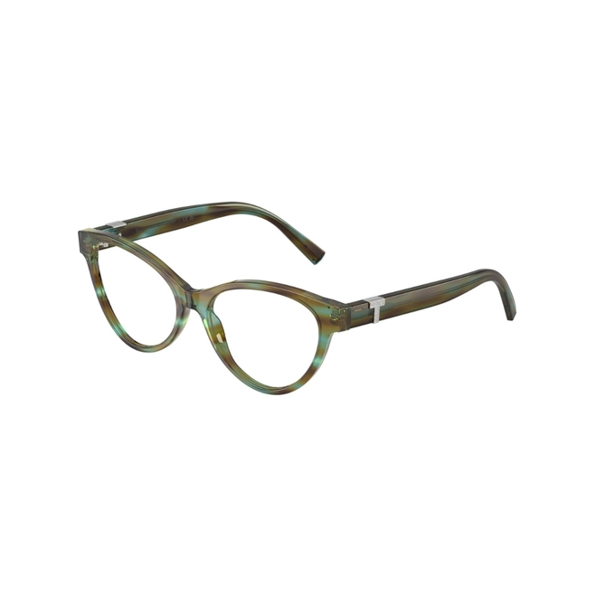 Óculos de Grau Tiffany 0TF2302B 8124 54 Acetato Marrom e Azul Mesclado 1