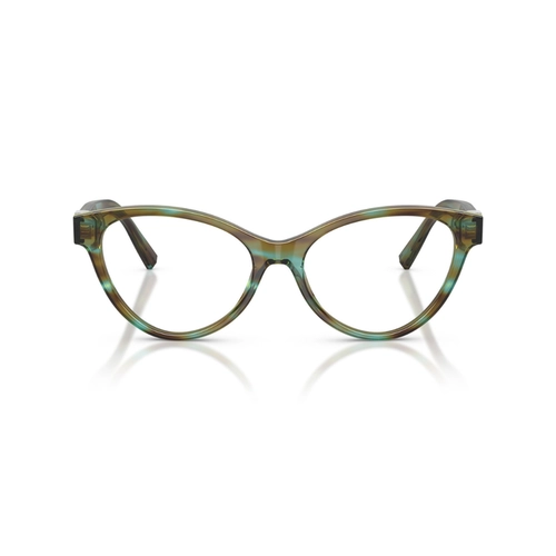 Óculos de Grau Tiffany 0TF2302B 8124 54 Acetato Marrom e Azul Mesclado