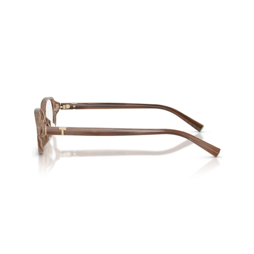 Óculos de Grau Tiffany 0TF2307D 8435 52 Acetato Marrom Listrado