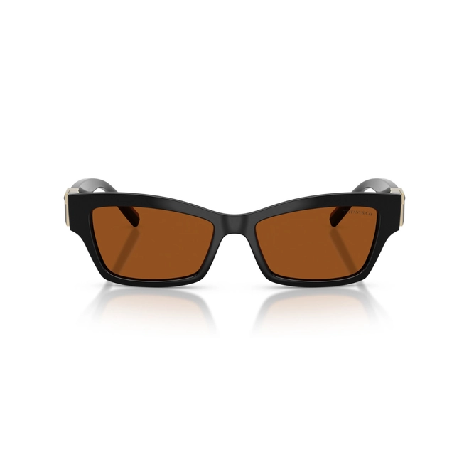 Óculos de Sol Tiffany 0TF4269U 84767353 Acetato Preto com lentes na cor Marrom Escuro 2