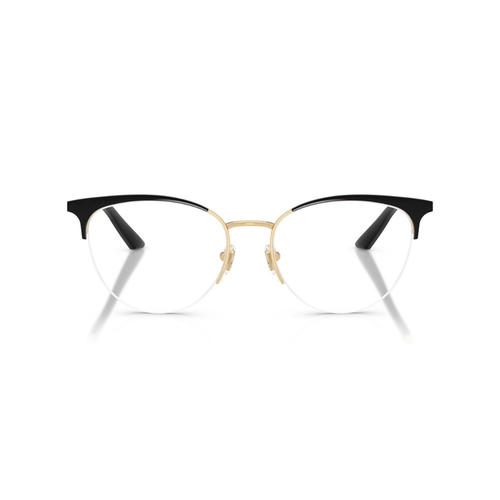 Óculos de Grau Versace 0VE1321 1527 54 Metal Dourado e Preto