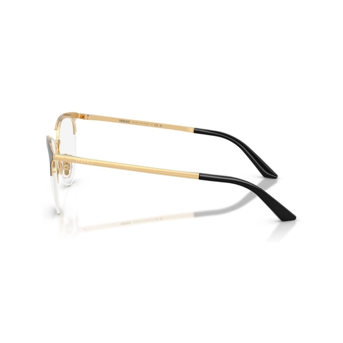 Óculos de Grau Versace 0VE1321 1527 54 Metal Dourado e Preto