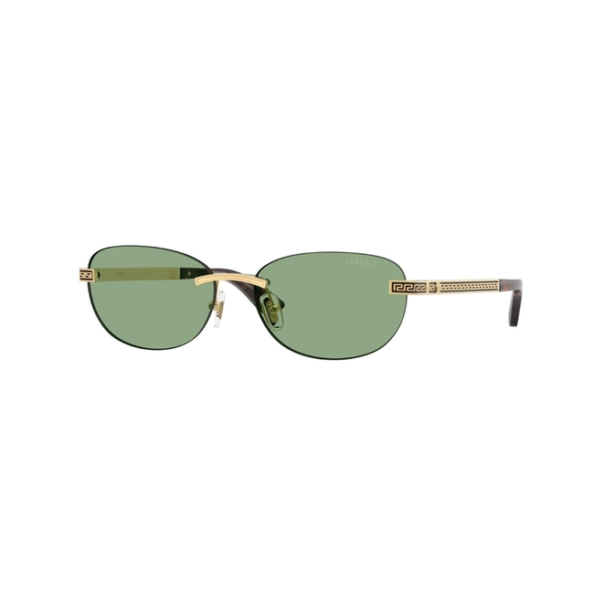 Óculos de Sol Versace 0VE2307 15238256 Metal Dourado com lentes na cor Verde 1