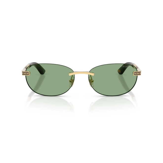 Óculos de Sol Versace 0VE2307 15238256 Metal Dourado com lentes na cor Verde 2