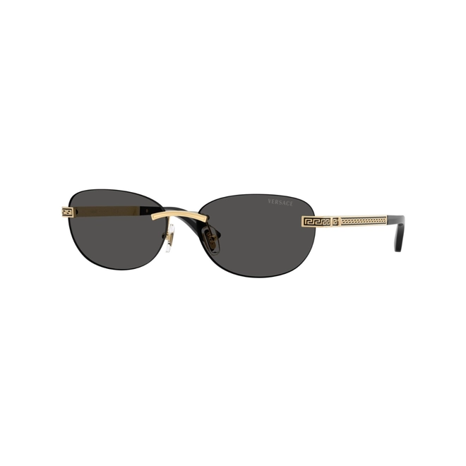 Óculos de Sol Versace 0VE2307 15238756 Metal Dourado com lentes na cor Cinza Escuro 1