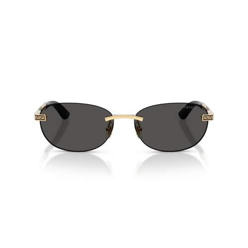 Óculos de Sol Versace 0VE2307 15238756 Metal Dourado com lentes na cor Cinza Escuro