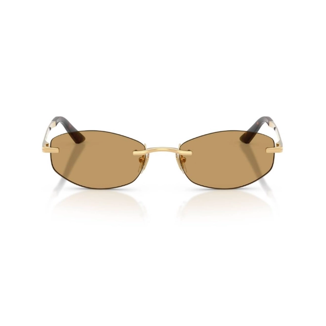 Óculos de Sol Versace 0VE2308D 15237354 Metal Dourado com lentes na cor Marrom 2
