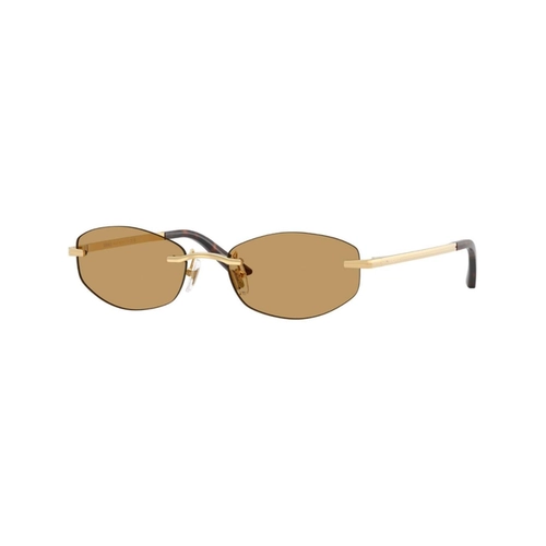 Óculos de Sol Versace 0VE2308D 15237354 Metal Dourado com lentes na cor Marrom