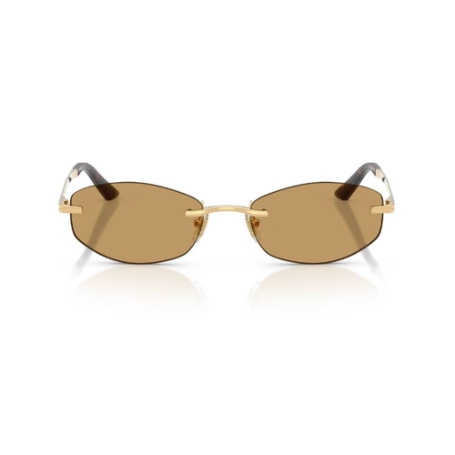 Óculos de Sol Versace 0VE2308D 15237354 Metal Dourado com lentes na cor Marrom
