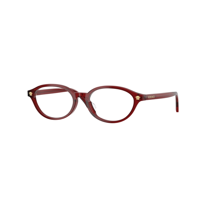 Óculos de Grau Versace 0VE3393D 5540 53 Acetato Vinho Transparente 1