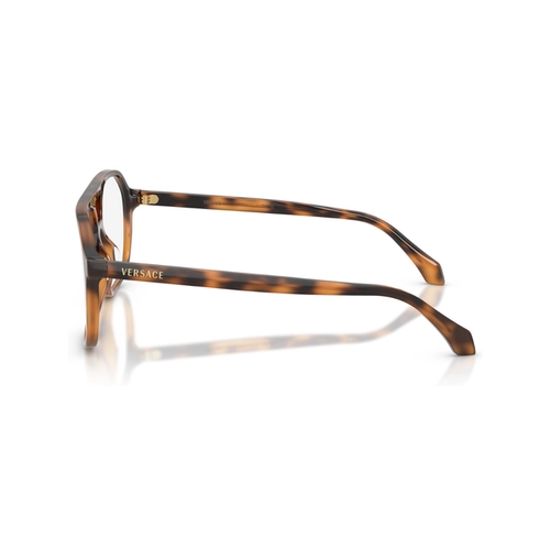 Óculos de Grau Versace 0VE3397U 5264 57 Acetato Marrom Mesclado