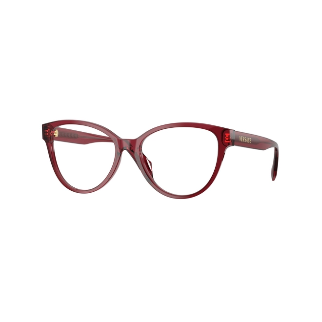 Óculos de Grau Versace 0VE3399U 388 56 Acetato Vermelho Transparente 1