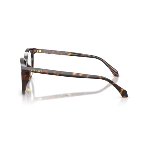 Óculos de Grau Versace 0VE3404D 108 52 Acetato Marrom Mesclado