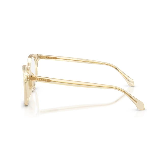 Óculos de Grau Versace 0VE3404D 5556 52 Acetato Amarelo Transparente 3