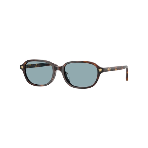 Óculos de Sol Versace 0VE4514D 55378053 Acetato Marrom Mesclado com lentes na cor Azul