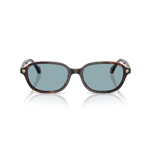 Óculos de Sol Versace 0VE4514D 55378053 Acetato Marrom Mesclado com lentes na cor Azul