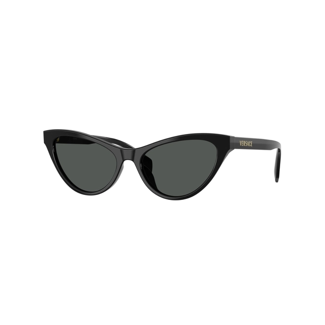 Óculos de Sol Versace 0VE4522U GB1/8755 Acetato Preto com lentes na cor Cinza Escuro 1