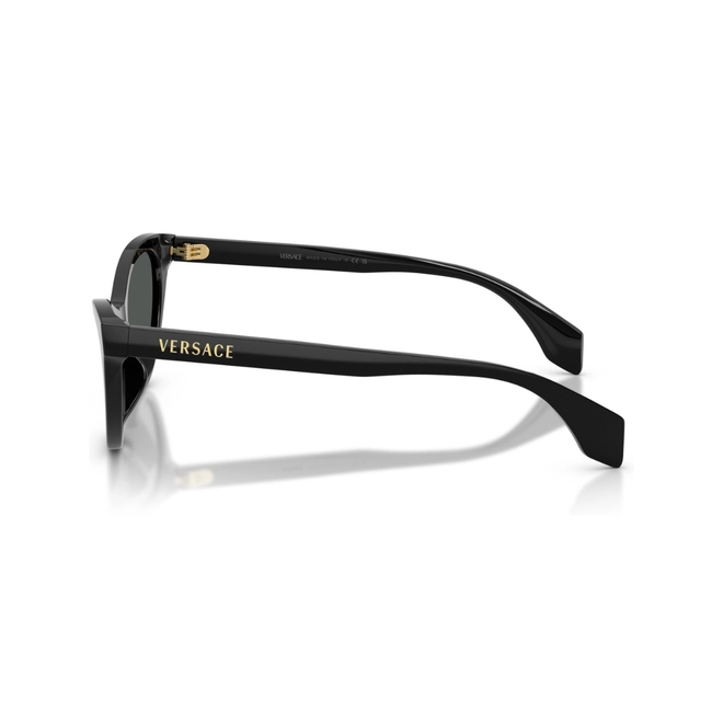 Óculos de Sol Versace 0VE4522U GB1/8755 Acetato Preto com lentes na cor Cinza Escuro 3