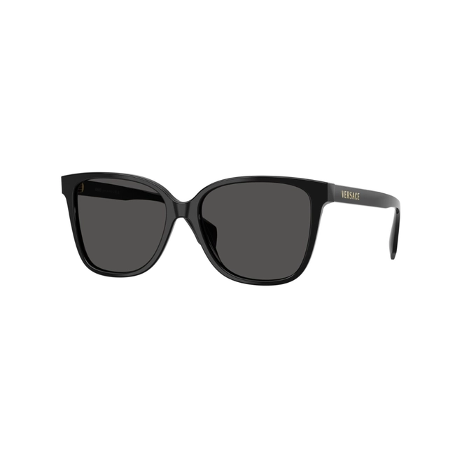 Óculos de Sol Versace 0VE4523 GB1/8756 Acetato Preto com lentes na cor Cinza Escuro 1