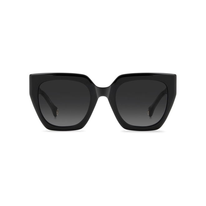 Óculos de Sol Carolina Herrera HER 0414/S 807 529O Acetato Preto com lentes na cor Cinza Degradê 2