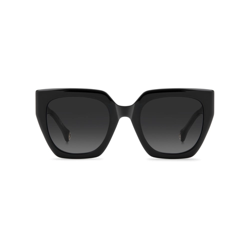 Óculos de Sol Carolina Herrera HER 0414/S 807 529O Acetato Preto com lentes na cor Cinza Degradê