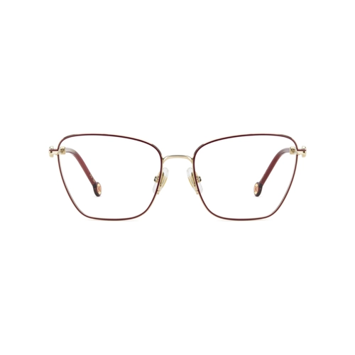 Óculos de Grau Carolina Herrera HER 0426 NOA 5417 Metal Bordô e Dourado