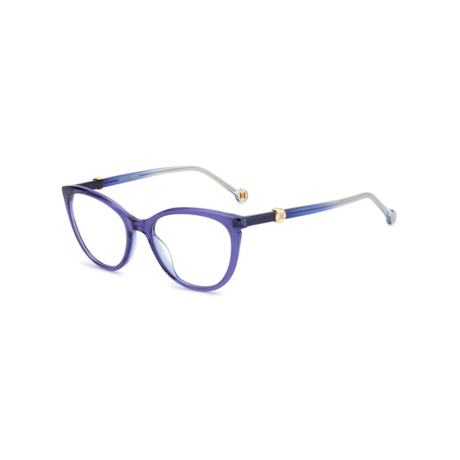 Óculos de Grau Carolina Herrera HER 0437 ZX9 5218 Acetato Azul 1
