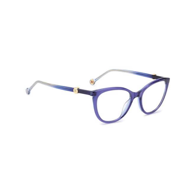 Óculos de Grau Carolina Herrera HER 0437 ZX9 5218 Acetato Azul 3