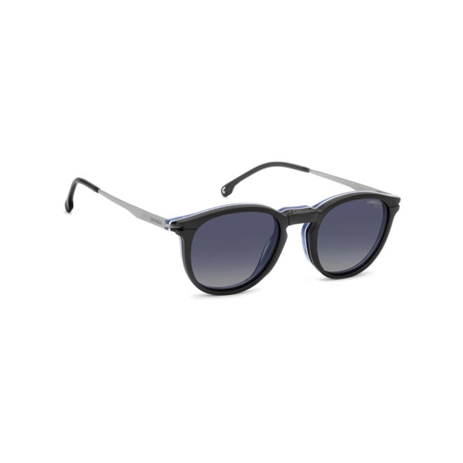 Óculos de Grau Carrera CA 393/C 9ZJ 4921 Acetato Preto sobre Azul com Clip-On na cor Azul Degradê Polarizado 3
