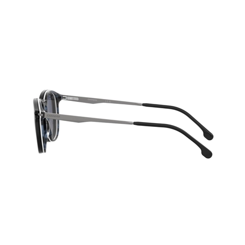 Óculos de Grau Carrera CA 393/C 9ZJ 4921 Acetato Preto sobre Azul com Clip-On na cor Azul Degradê Polarizado