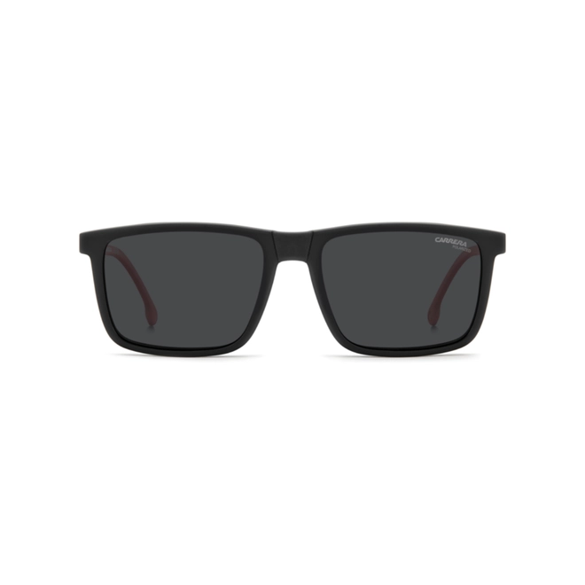 Óculos de Grau Carrera CA 8941/C BLX 56 Poliamida Preto Fosco com Clip-On na cor Cinza Polarizado 2