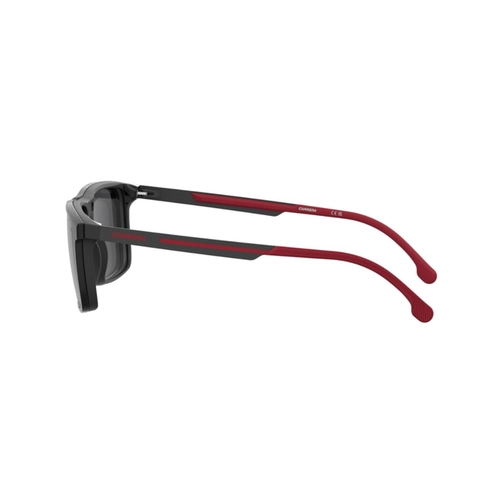 Óculos de Grau Carrera CA 8941/C BLX 56 Poliamida Preto Fosco com Clip-On na cor Cinza Polarizado