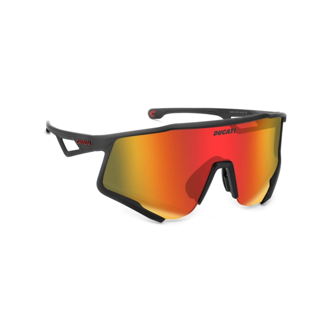 Óculos de Sol Carrera Ducati CARDUC 067/S BLX 99UZ Poliamida Preto Fosco com lentes na cor Vermelho Espelhado 3