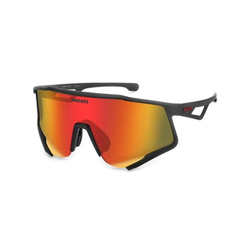 Óculos de Sol Carrera Ducati CARDUC 067/S BLX 99UZ Poliamida Preto Fosco com lentes na cor Vermelho Espelhado