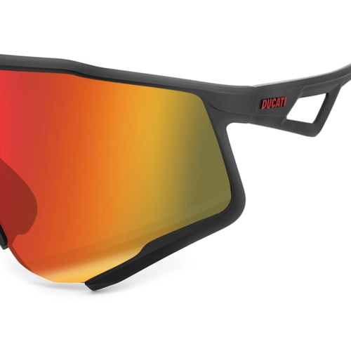 Óculos de Sol Carrera Ducati CARDUC 067/S BLX 99UZ Poliamida Preto Fosco com lentes na cor Vermelho Espelhado