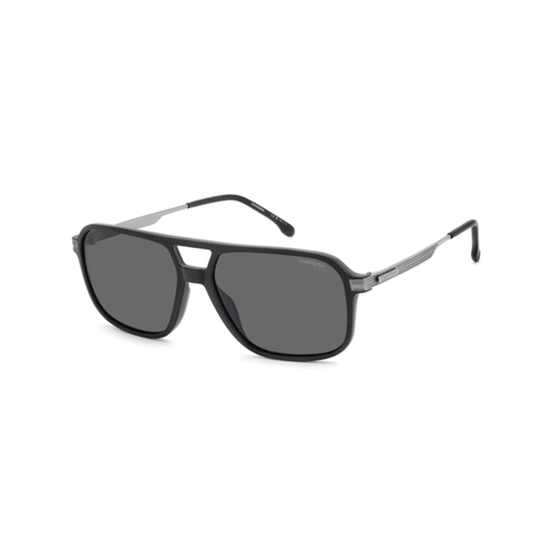 Óculos de Sol CARRERA 390/S RZZ 59M9 Acetato Grafite e Preto Fosco com lentes na cor Cinza Polarizado