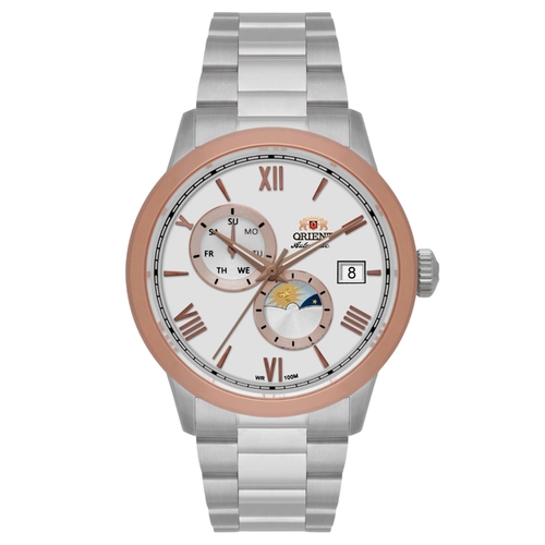 Relógio Orient Special Calibers Sun & Moon - YN6MS034 S3SX Rose