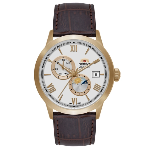 Relógio Orient Special Calibers Sun & Moon - YN6GC034 S3NX Dourado