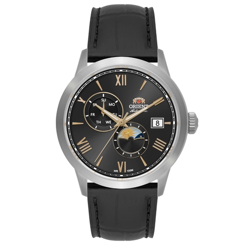 Relógio Orient Special Calibers Sun & Moon - YN6SC034 P3PX Preto